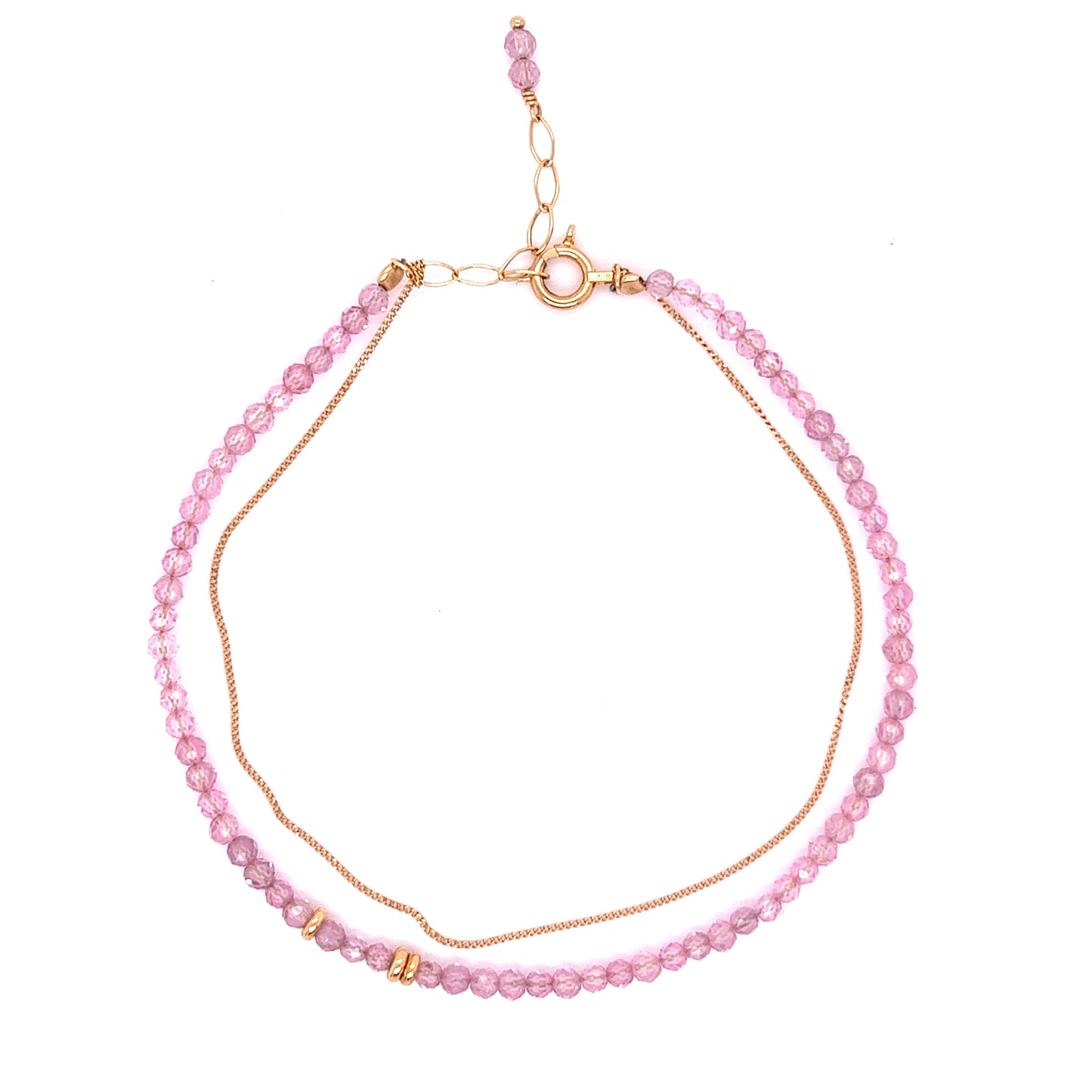 18KPink Tourmaline Bracelet