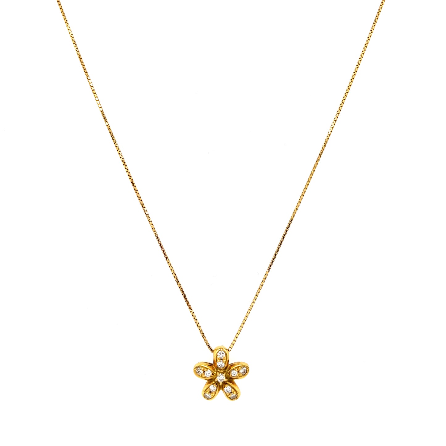 Flower Diamond Necklace