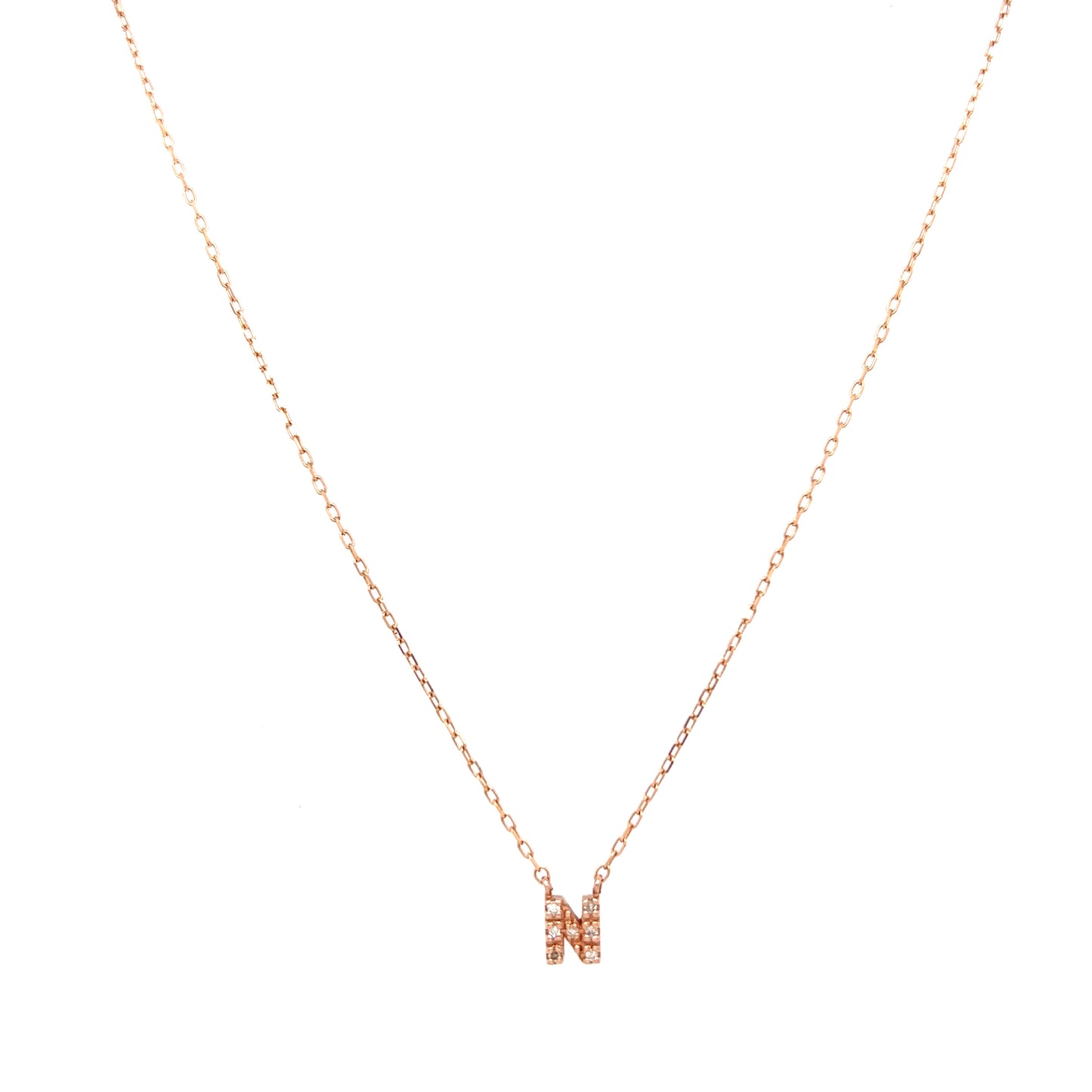 Initial letter Diamond necklace