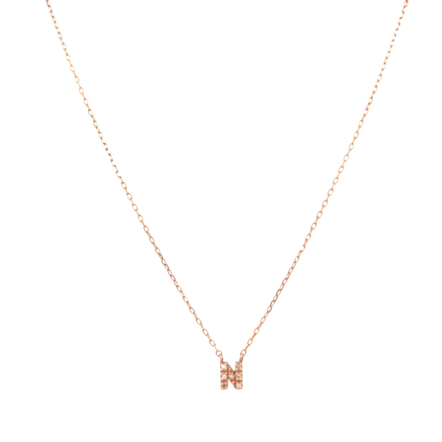 Initial letter Diamond necklace