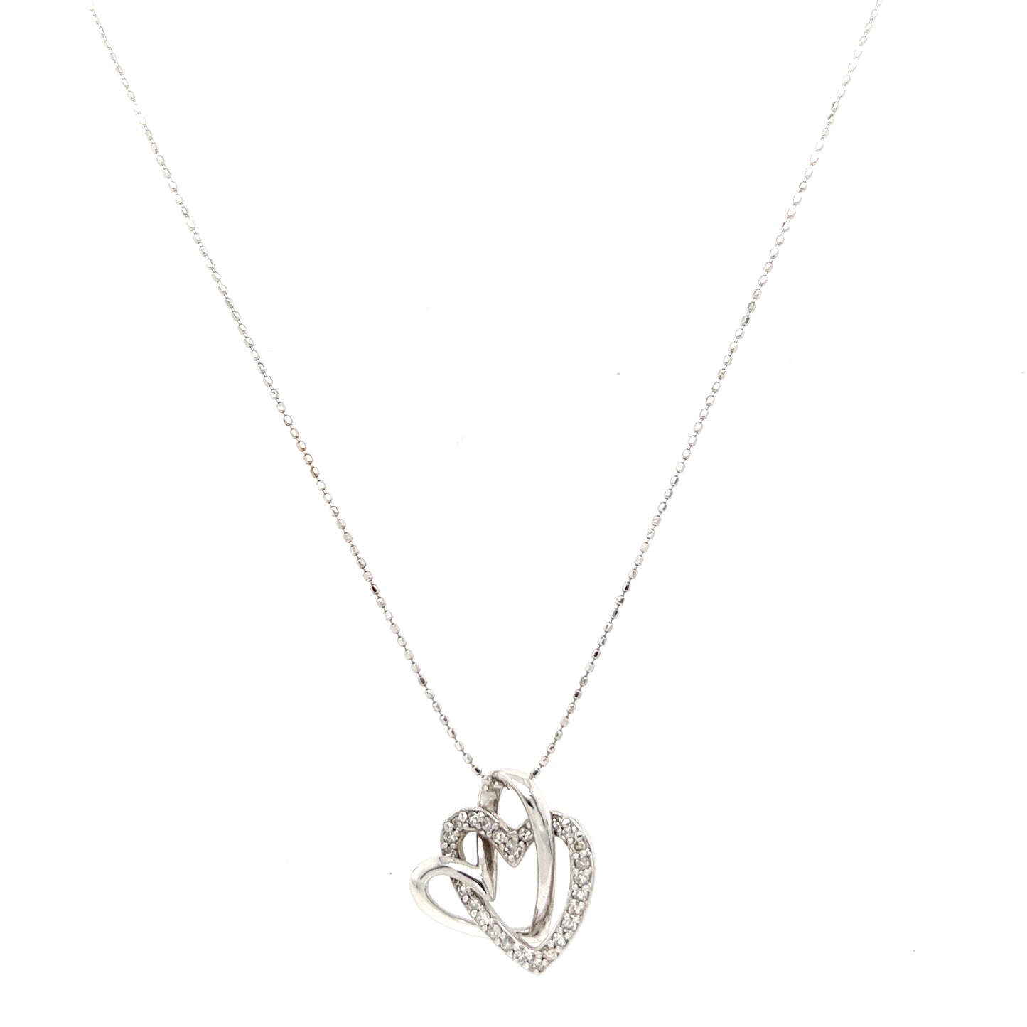 Heart link necklace