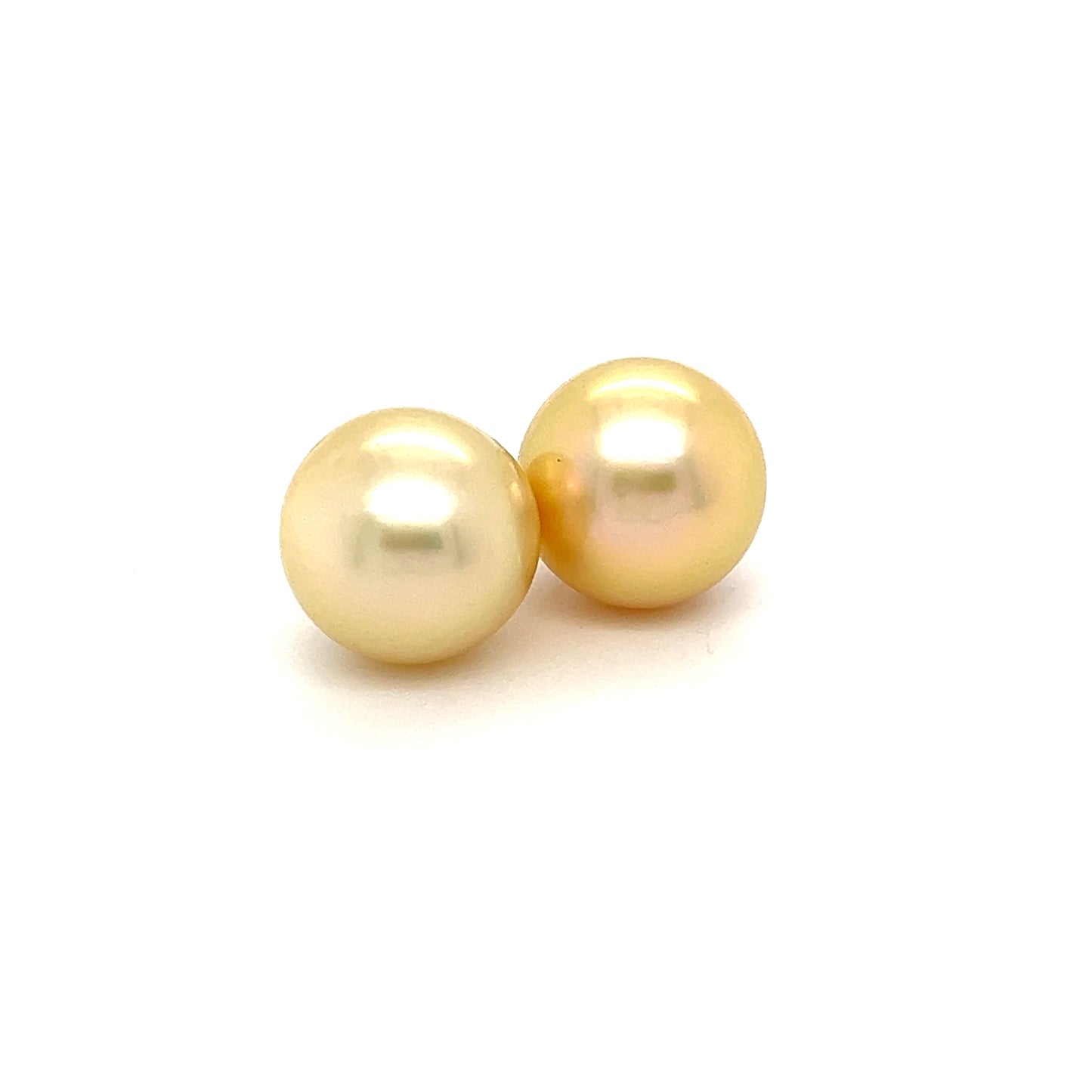 Gold Shiny Pearl Studs