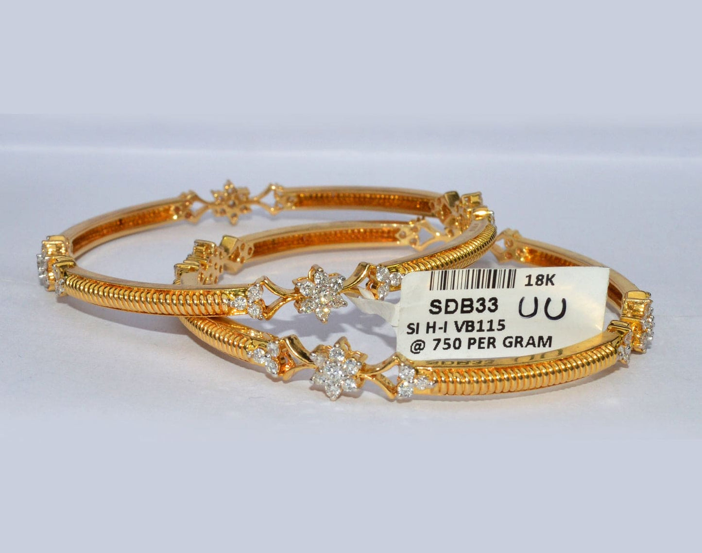 Sleek & Serene 18k Yellow Gold Bangles