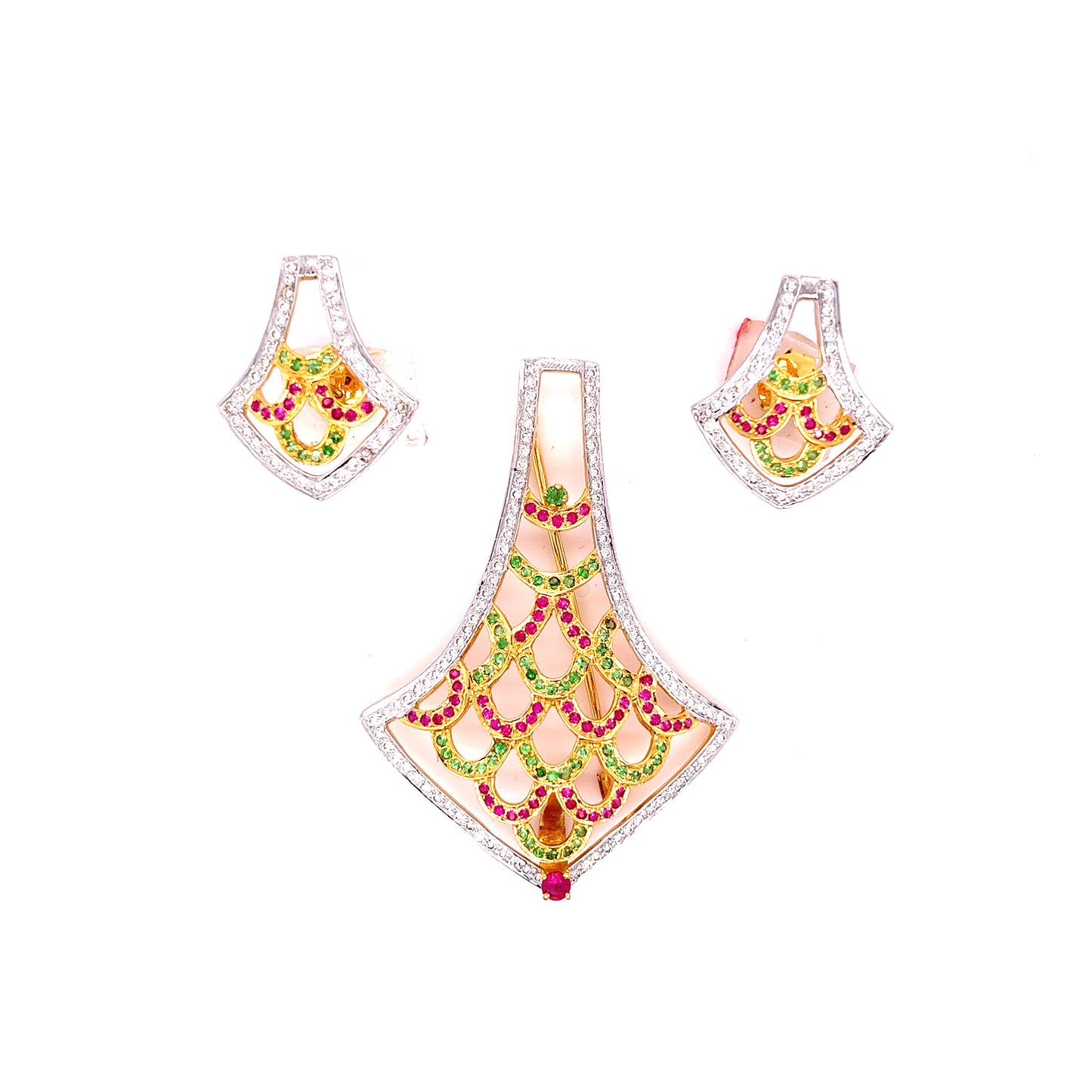 Diamond Pendant with two stones