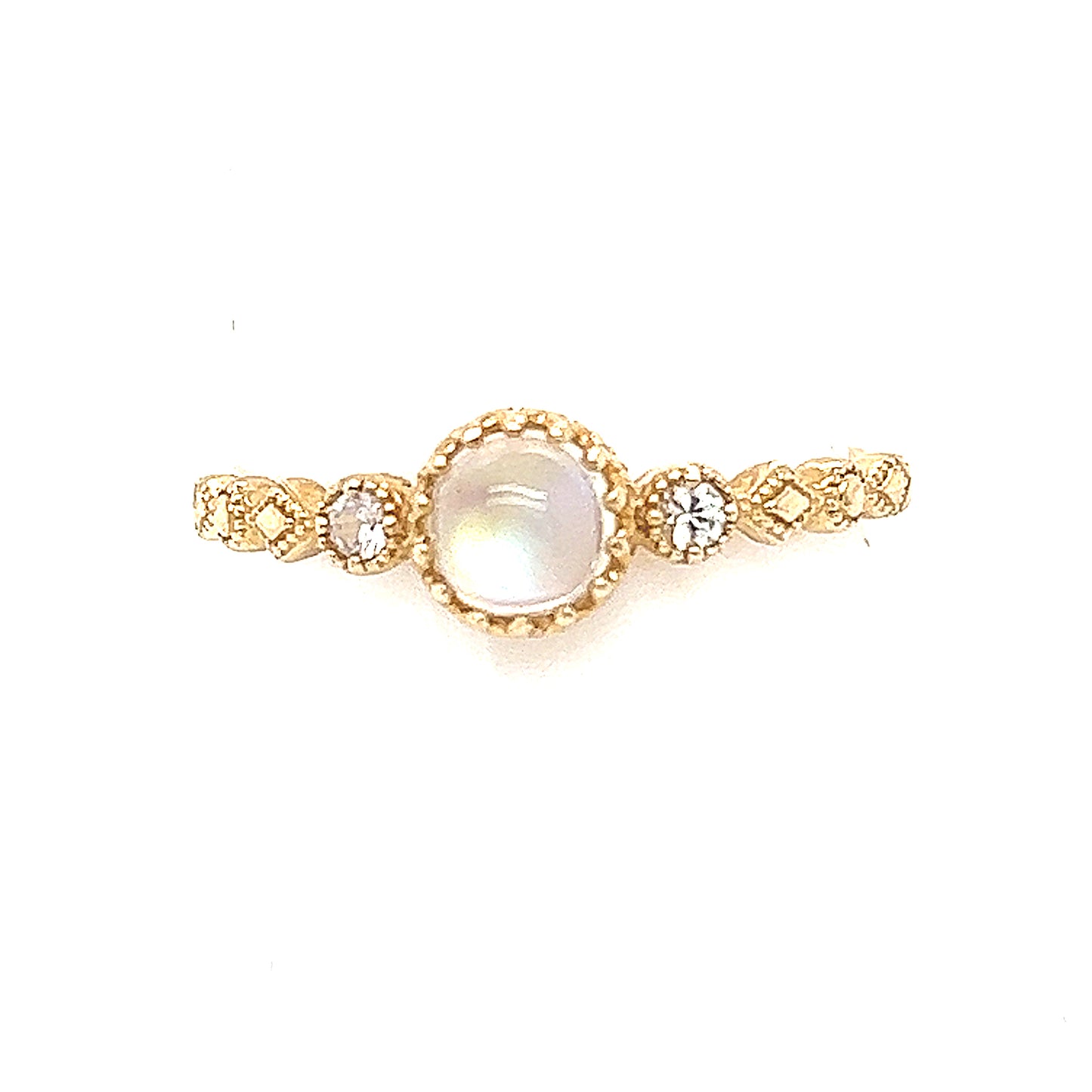 10K Sparkling Stone ring