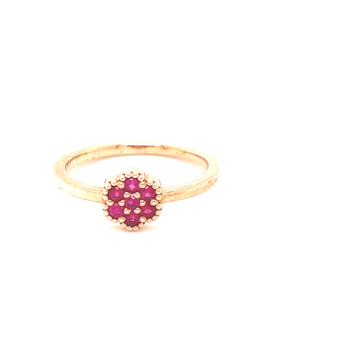 10K Ruby rose ring