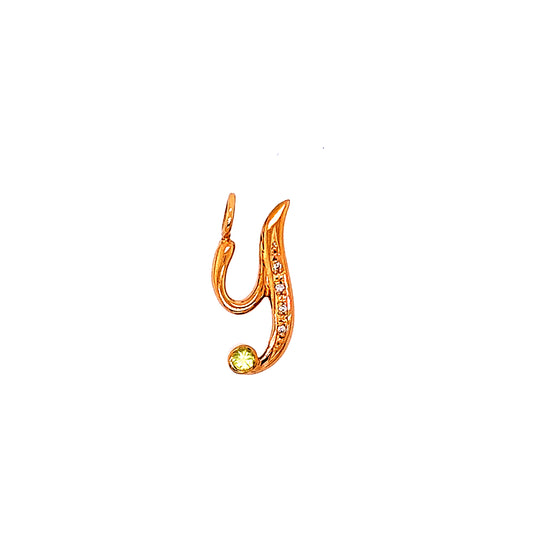 Initial letter gold Alphabet.