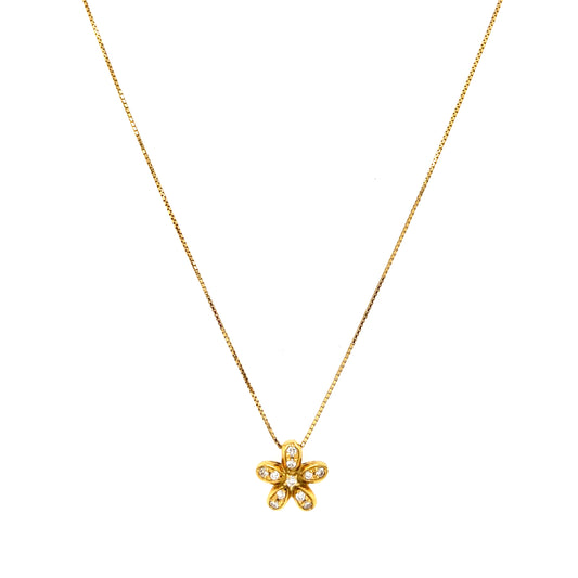 Flower Diamond Necklace