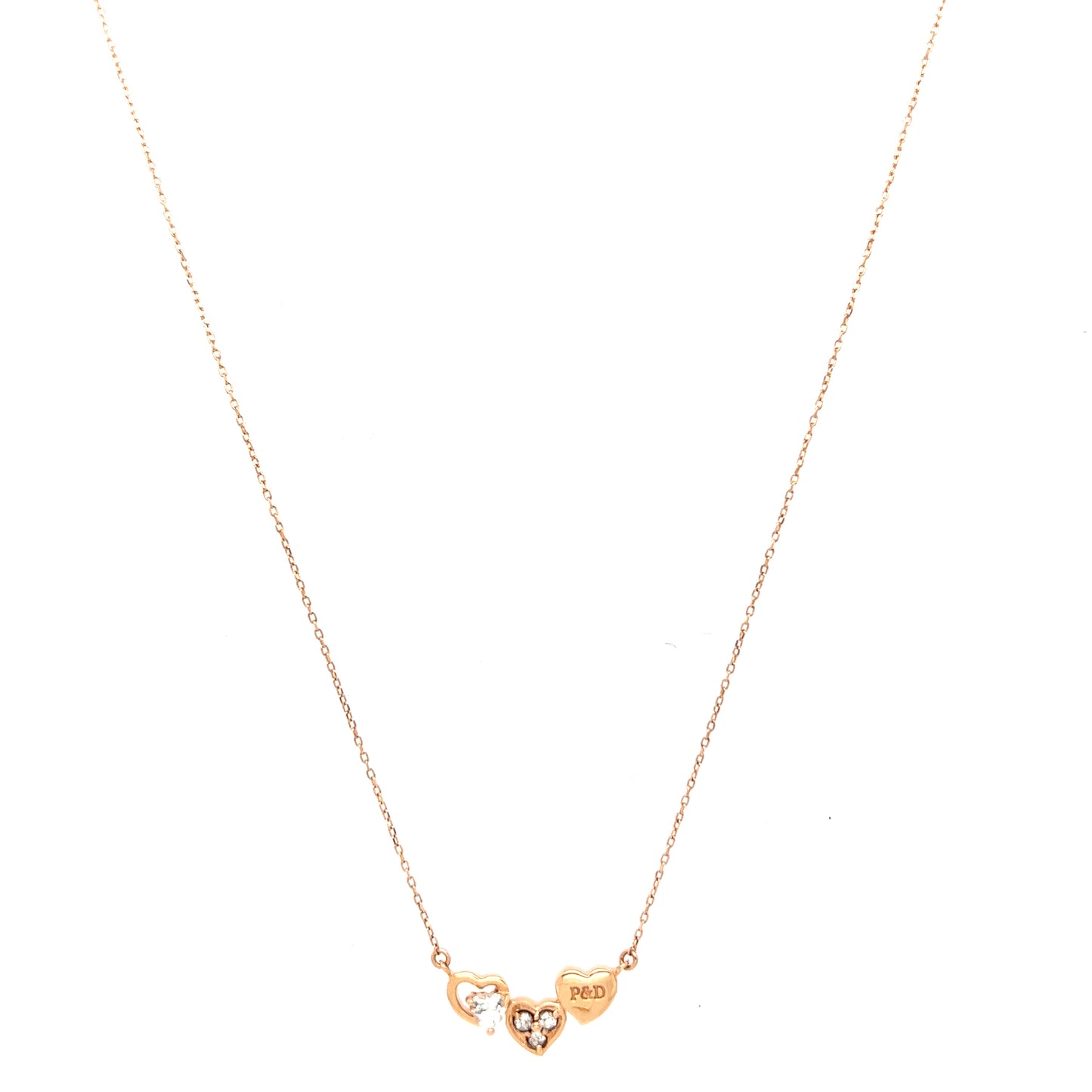 Rose Gold Heart Pendants