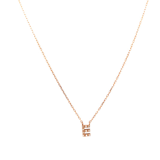 Diamond Initial Necklace