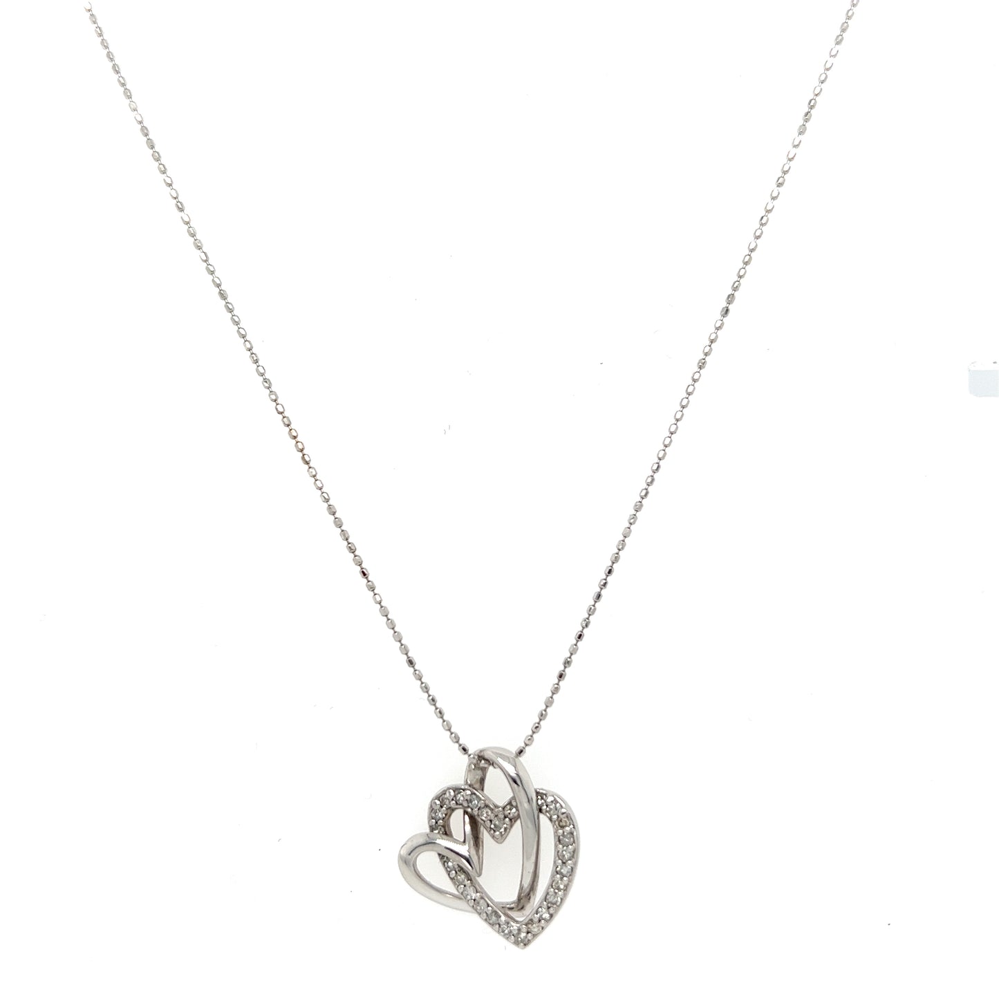 Heart link necklace