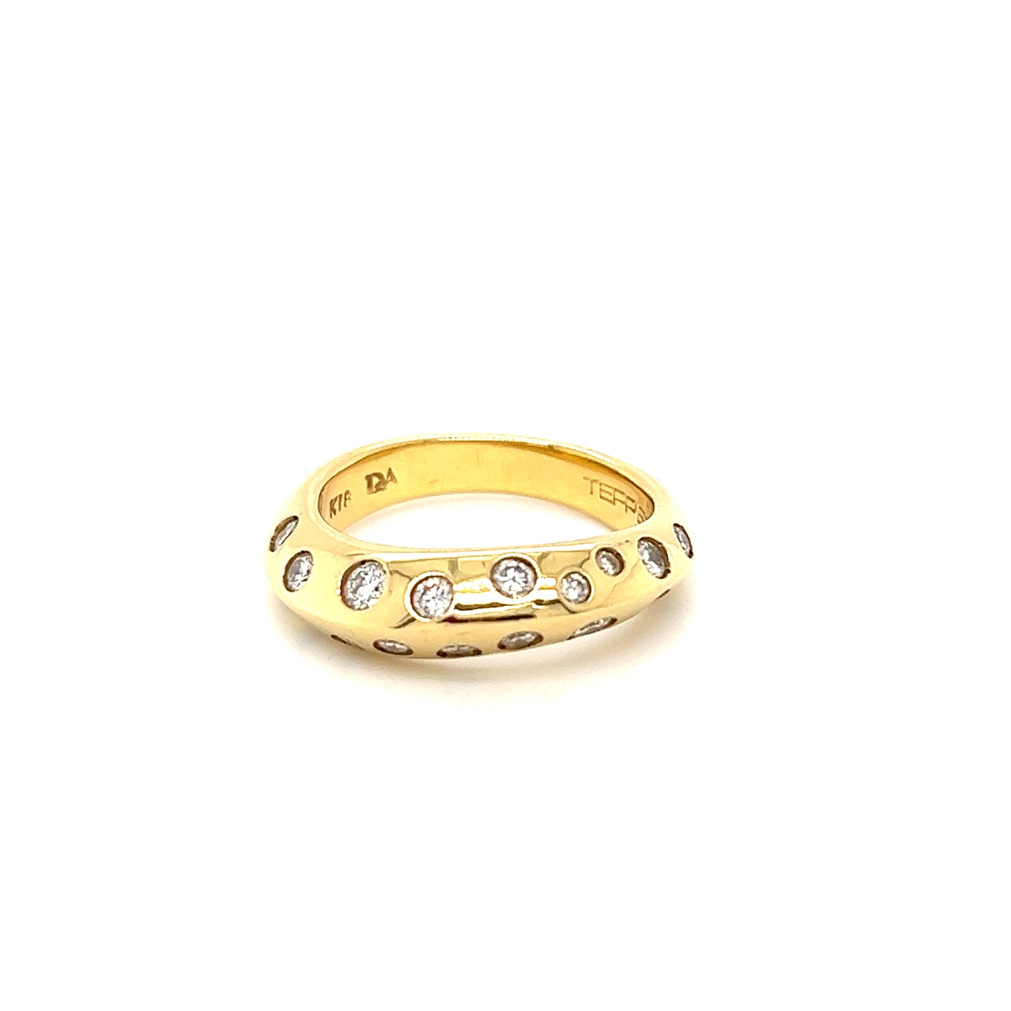 18K Gold Dome Ring