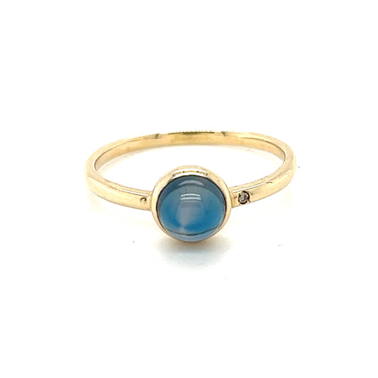 10K ARMOUR BLUE Ring