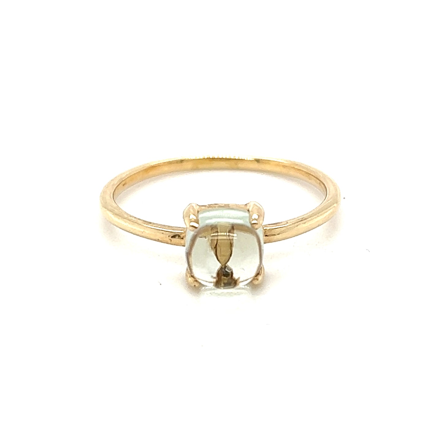 10K Agate Ball Stone Ring