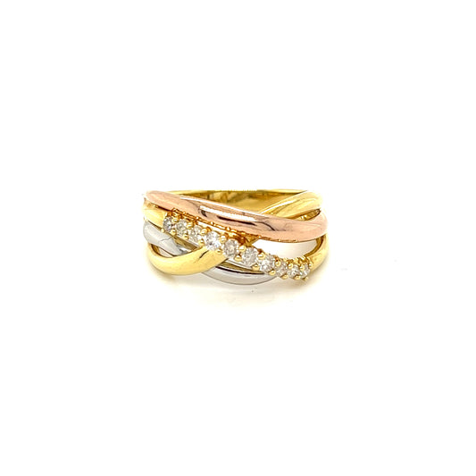 18K/ PT900 Bling To Go Ring