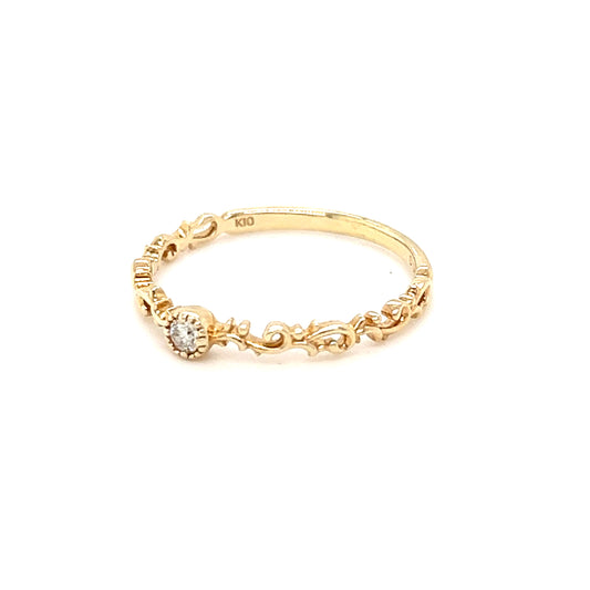 10K Queen of Diamonds Ring