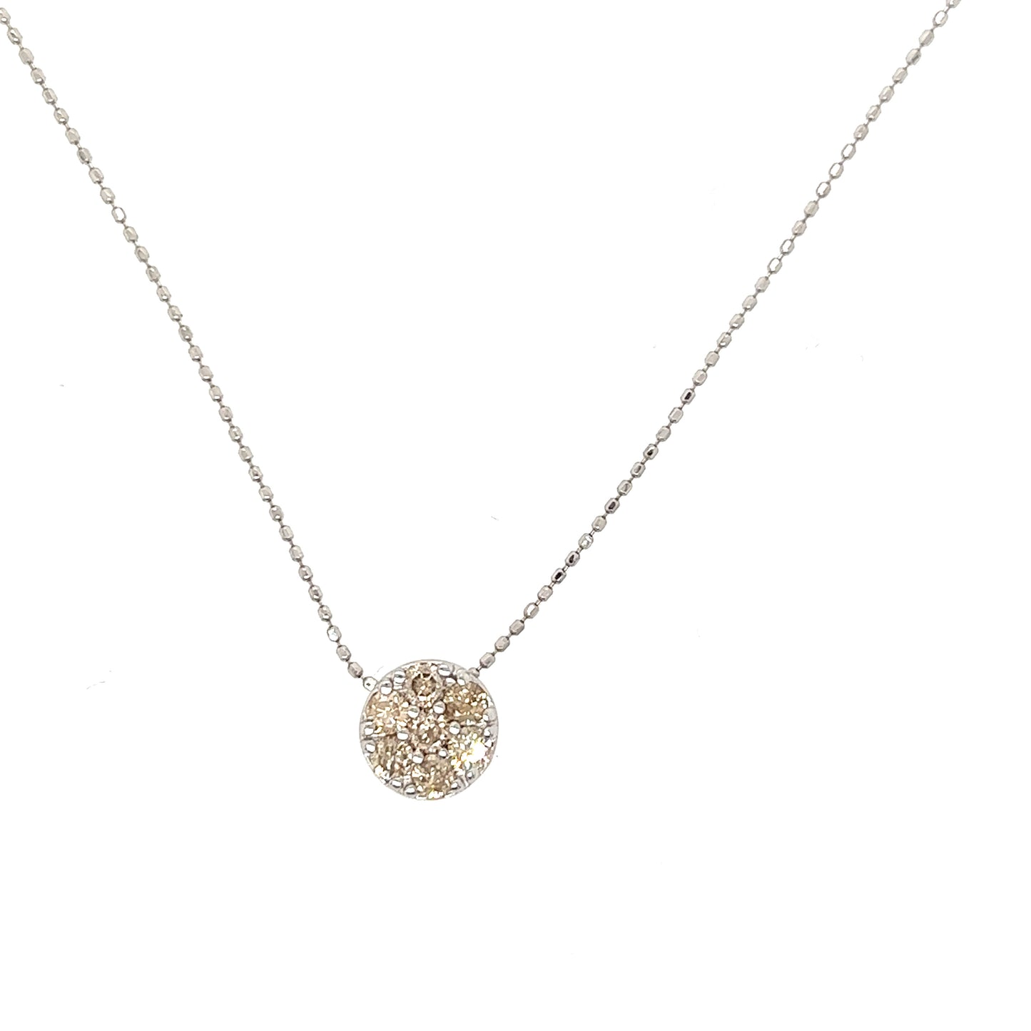 Diamond Disc Necklace