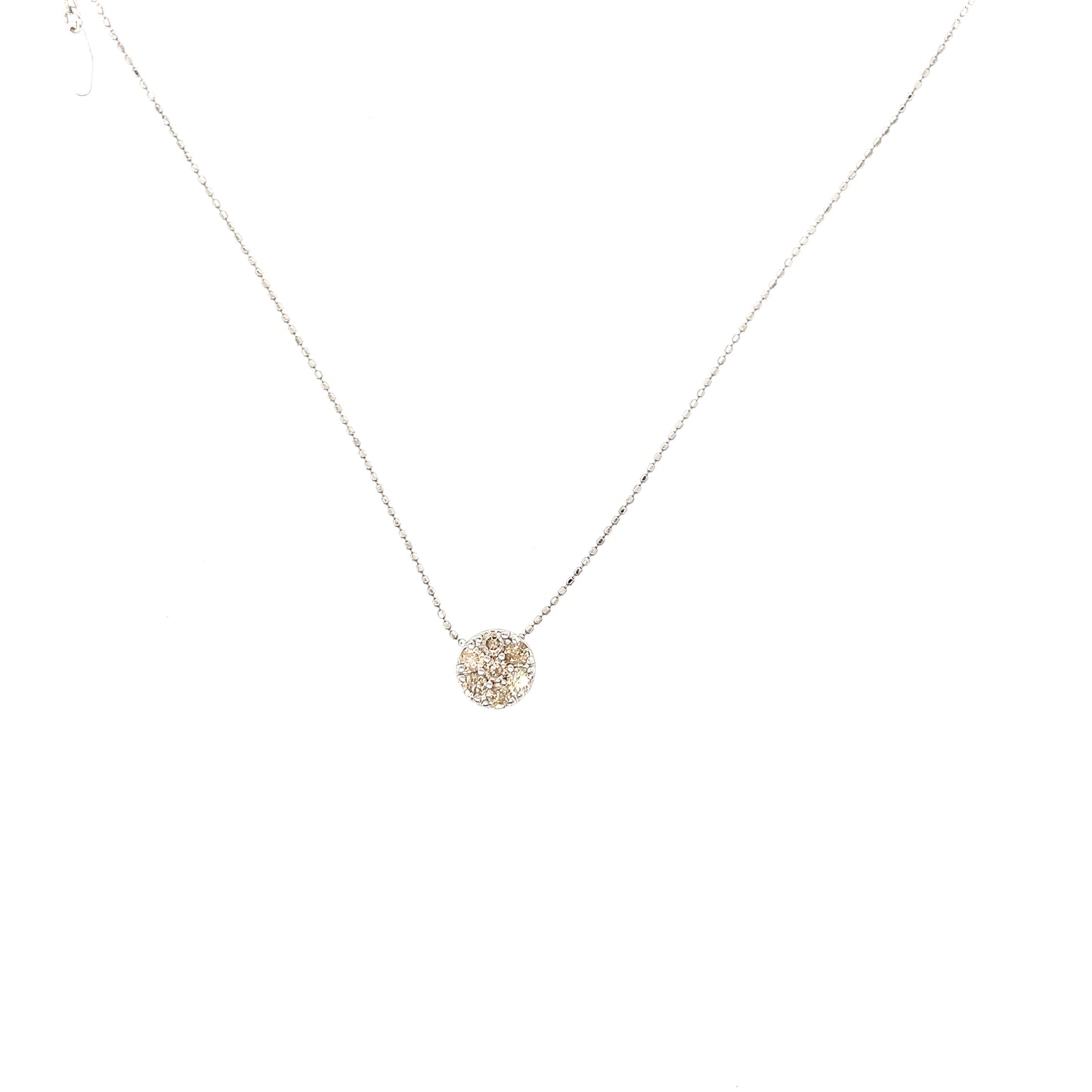 Diamond Disc Necklace