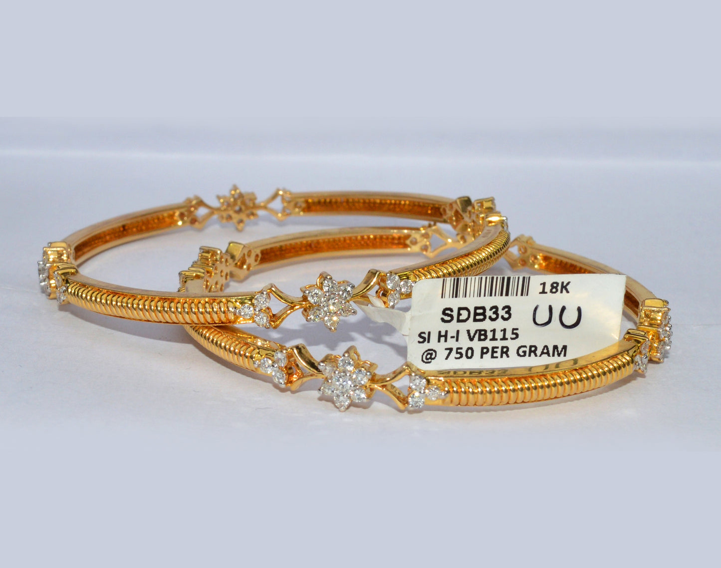 Sleek & Serene 18k Yellow Gold Bangles
