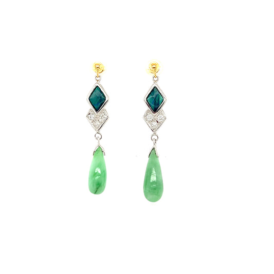 Teardrop Diamond Earrings