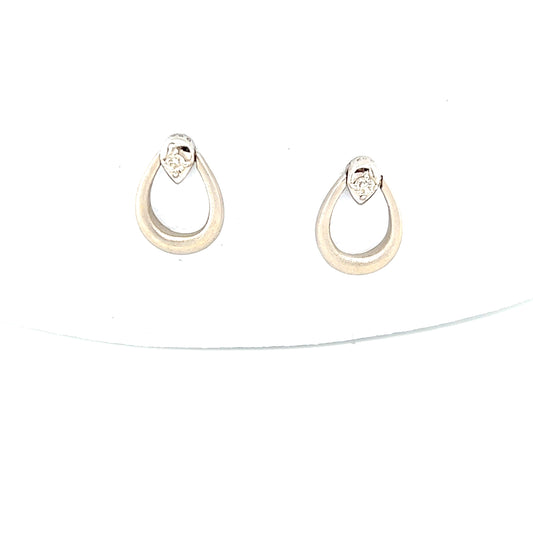 Enchanting Platinum Bali Drop Earrings