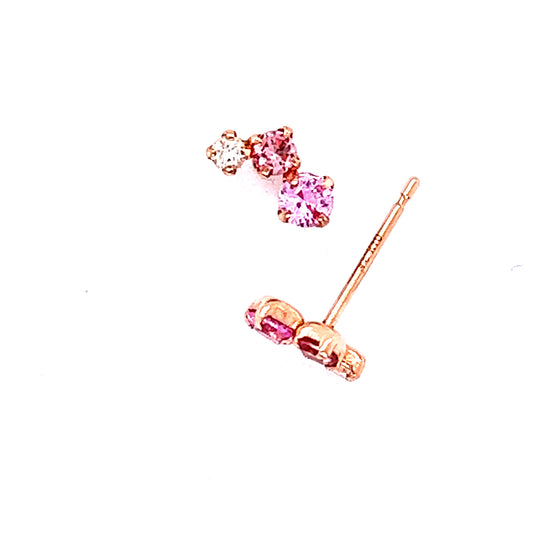 Ruby Diamond Studs