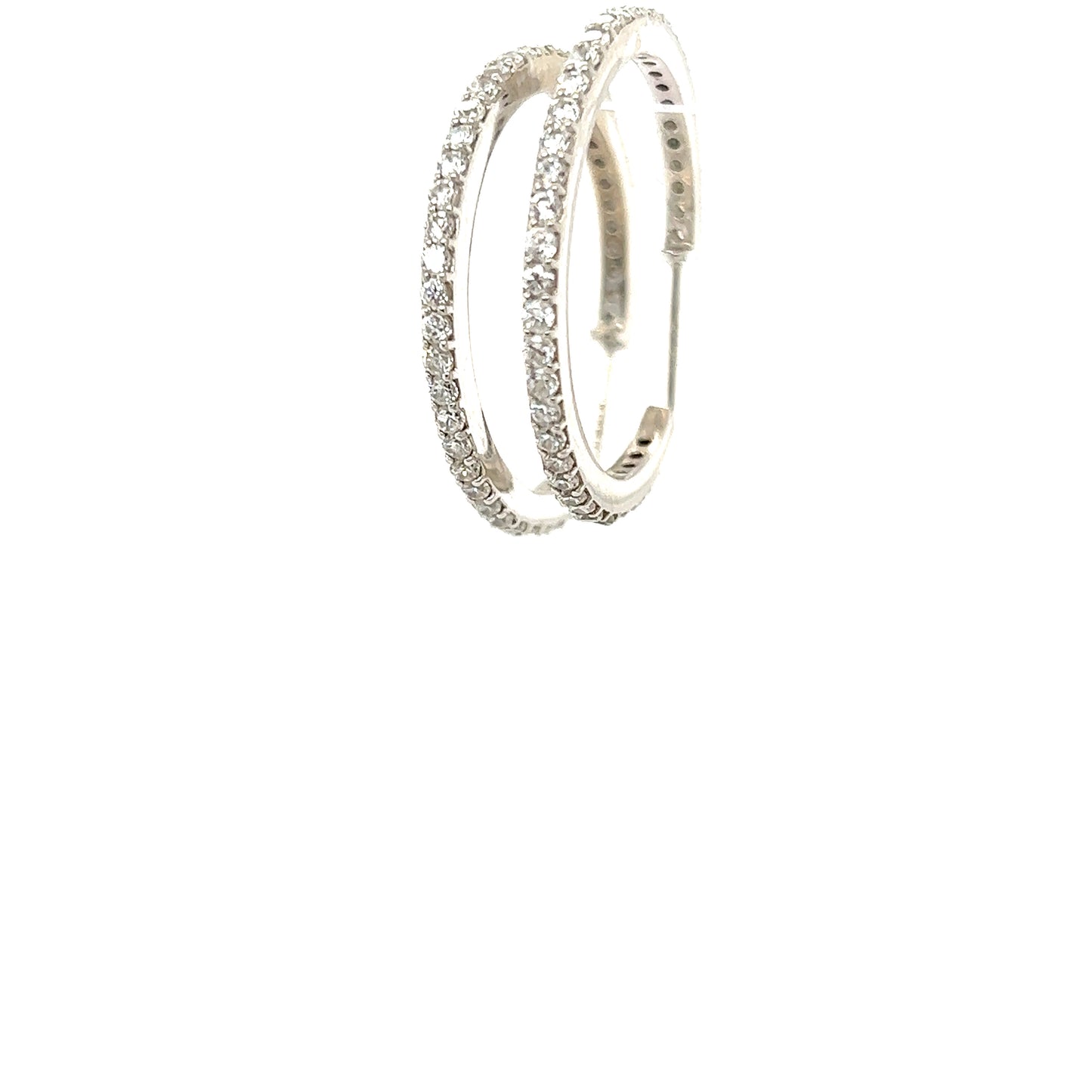 Diamond Hoop Earring