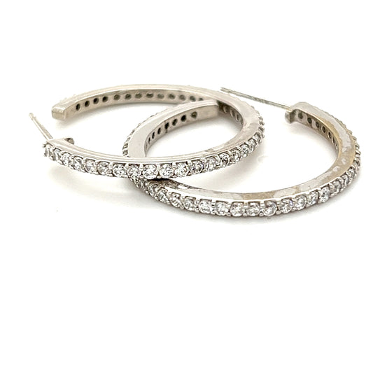 Diamond Hoop Earring
