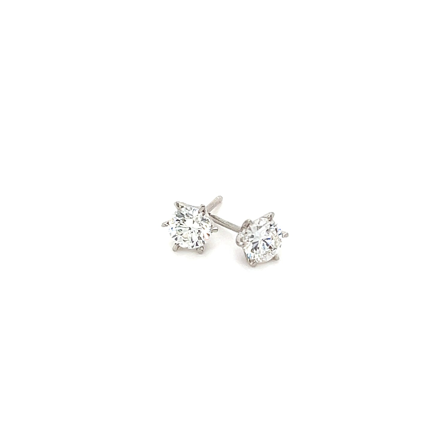 Diamond Studs(0.372 ct) Platinum Stud for women