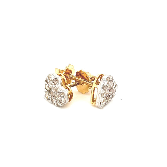 Diamond Heart Studs
