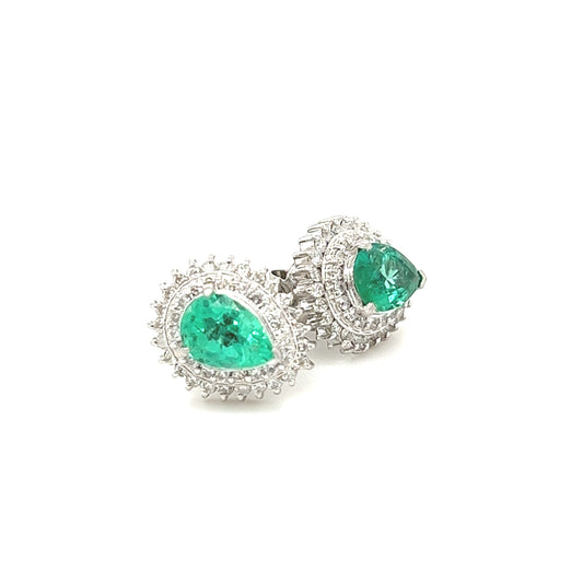 Emerald studs