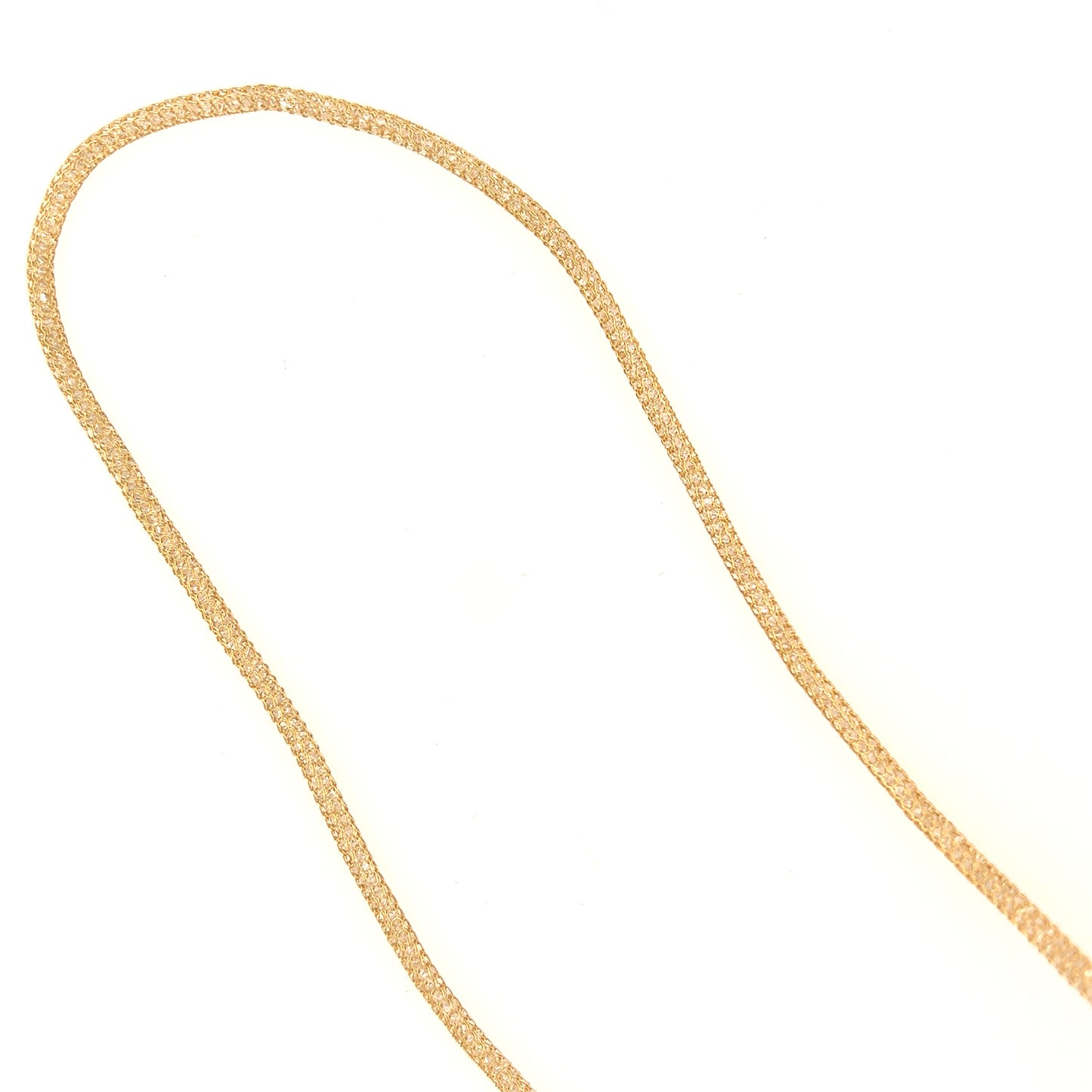 K18 Elegant Gold Net Necklace