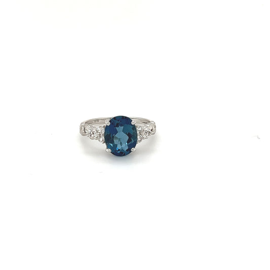 K10 Minimalist Blue Topaz ing
