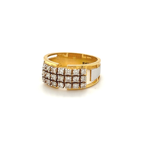 K18 Bold Diamonds Men's Ring