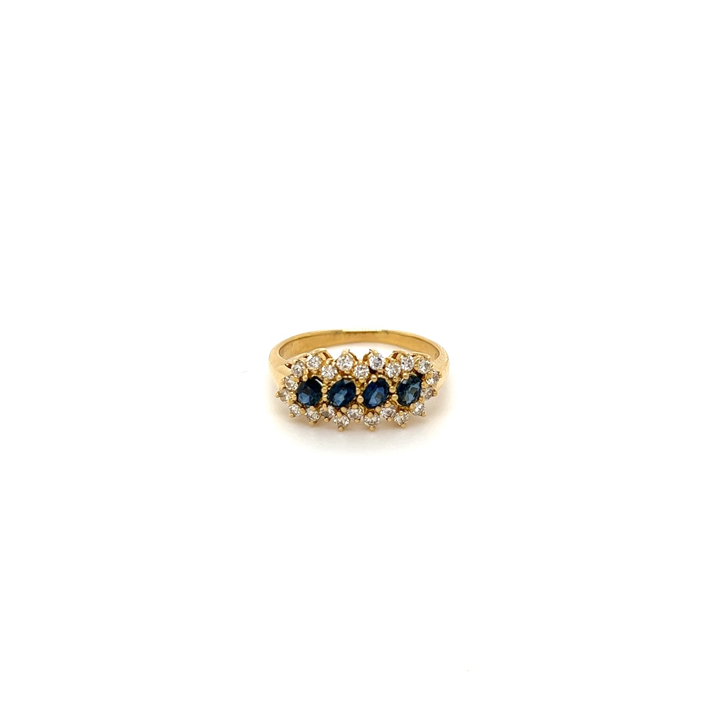 K18 Artisan Sapphire Band