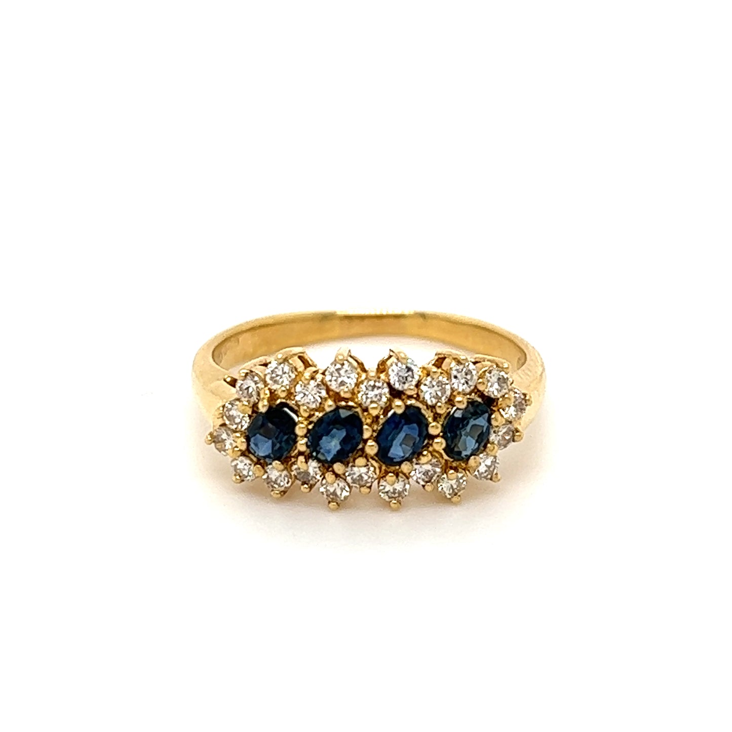 K18 Artisan Sapphire Band