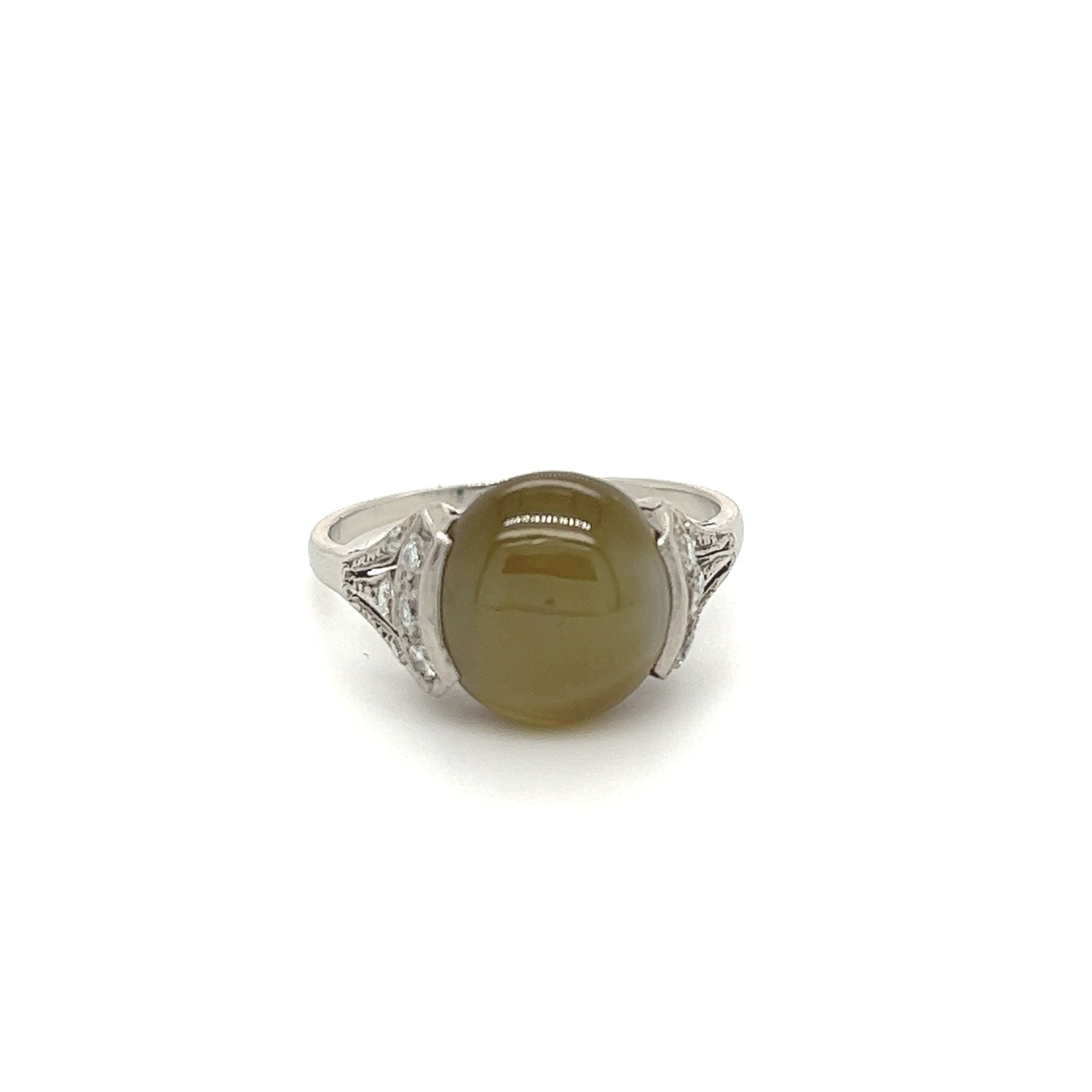 PT900 Vintage Catseye Ring