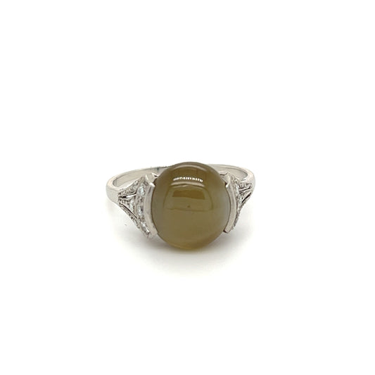 PT900 Vintage Catseye Ring