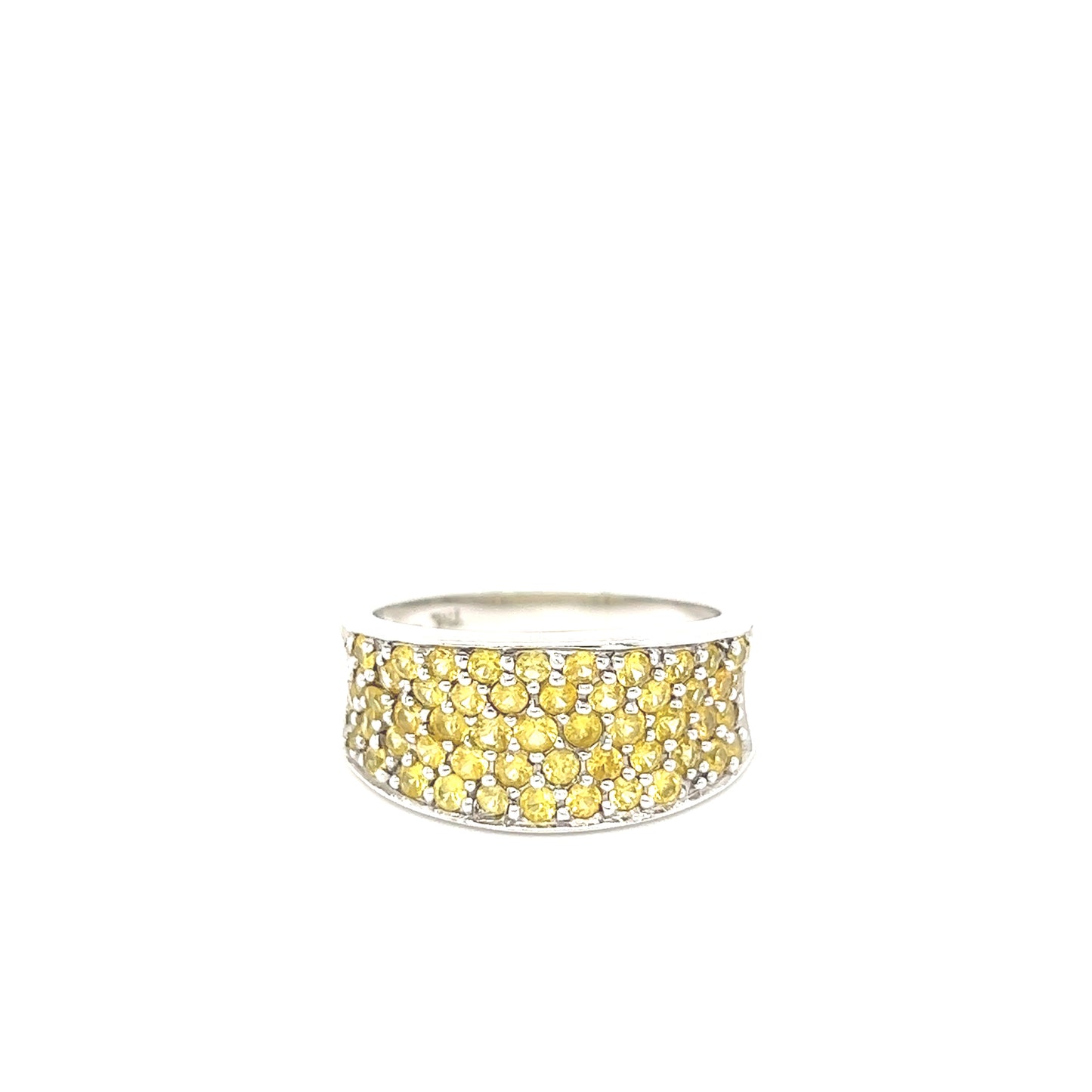 10K Yellow Sapphire Diamond Ring