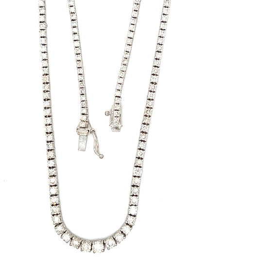 Diamond Baguette Chain necklace