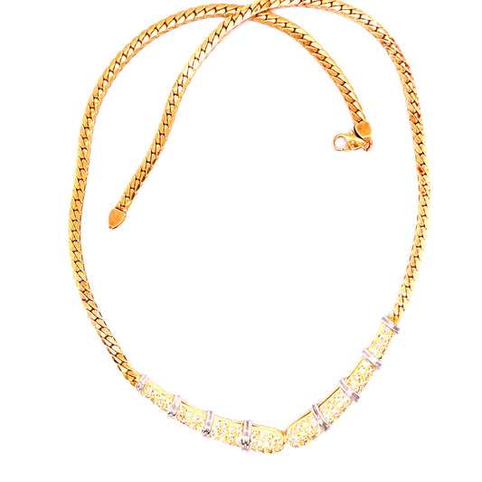 Gold plated Diamond Pendant