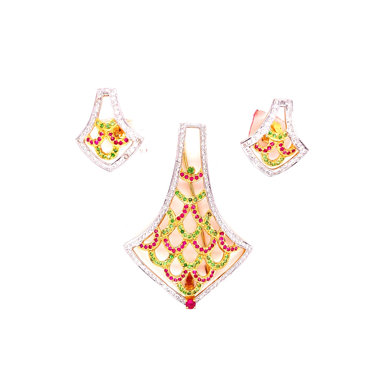 Diamond Pendant with two stones