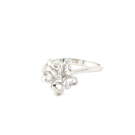 10K Rose Gold Butterfly Ring
