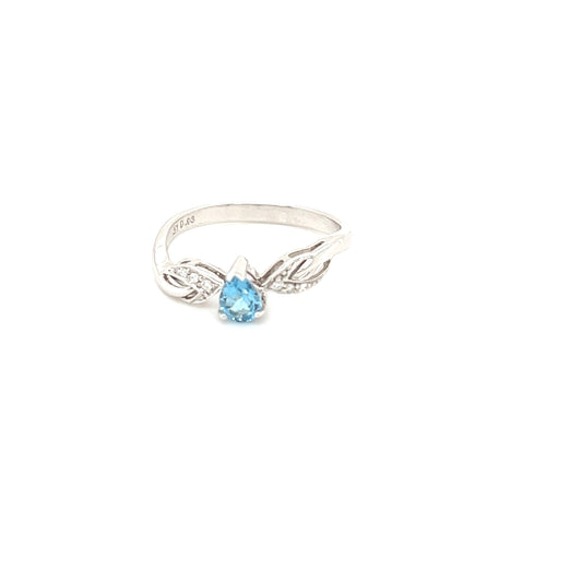 10K Blue Topaz Bling