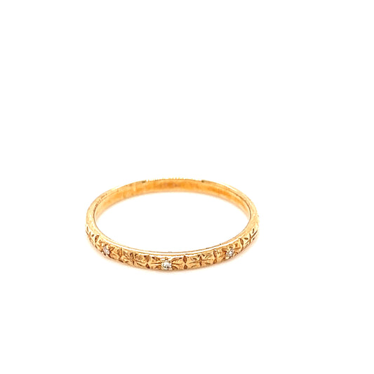 10K Twinkling Diamond Ring