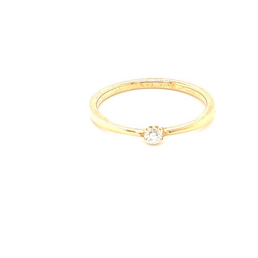 10K Alluring Diamond Ring