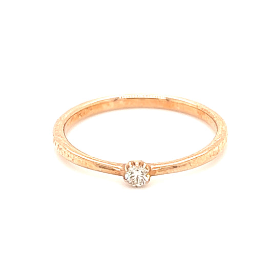 10K Petite Diamond Ring
