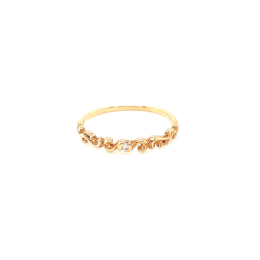 10K Leaflet Diamond Ring