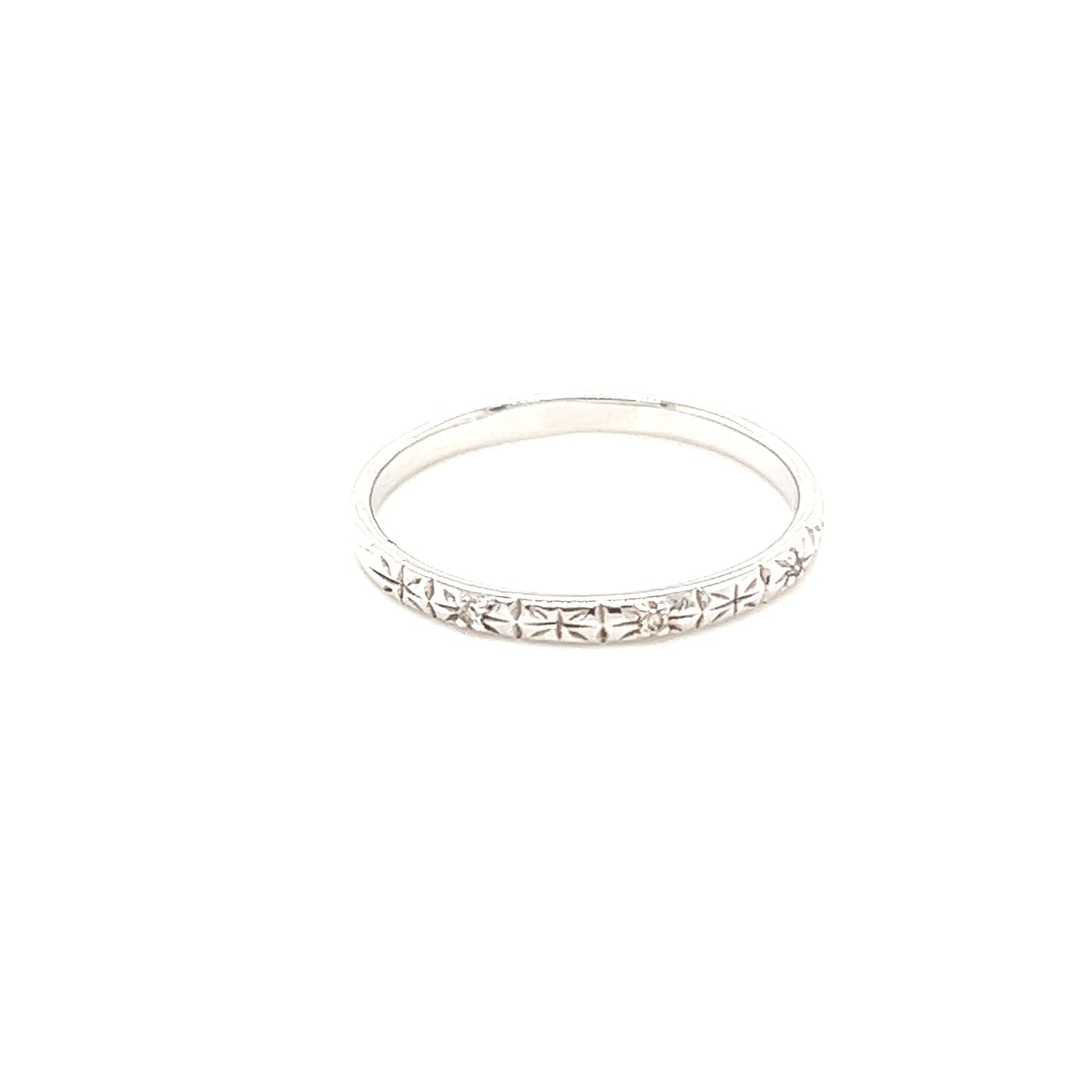 10K Pave Diamond Ring
