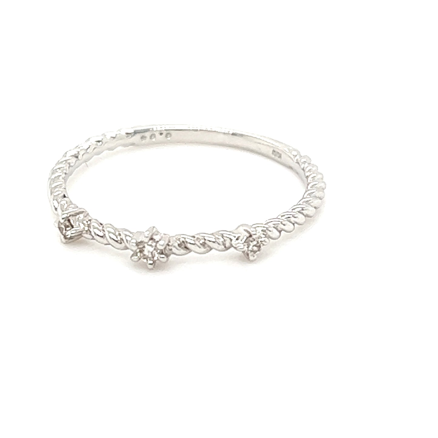 10K Minimilast Floral ring